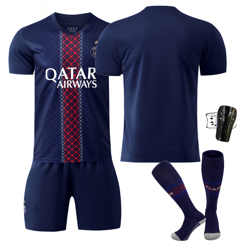Beakey Paris UEFA Champions League Home Jersey Soccer Jersey Kids Adult 4Pcs Jersey Kits