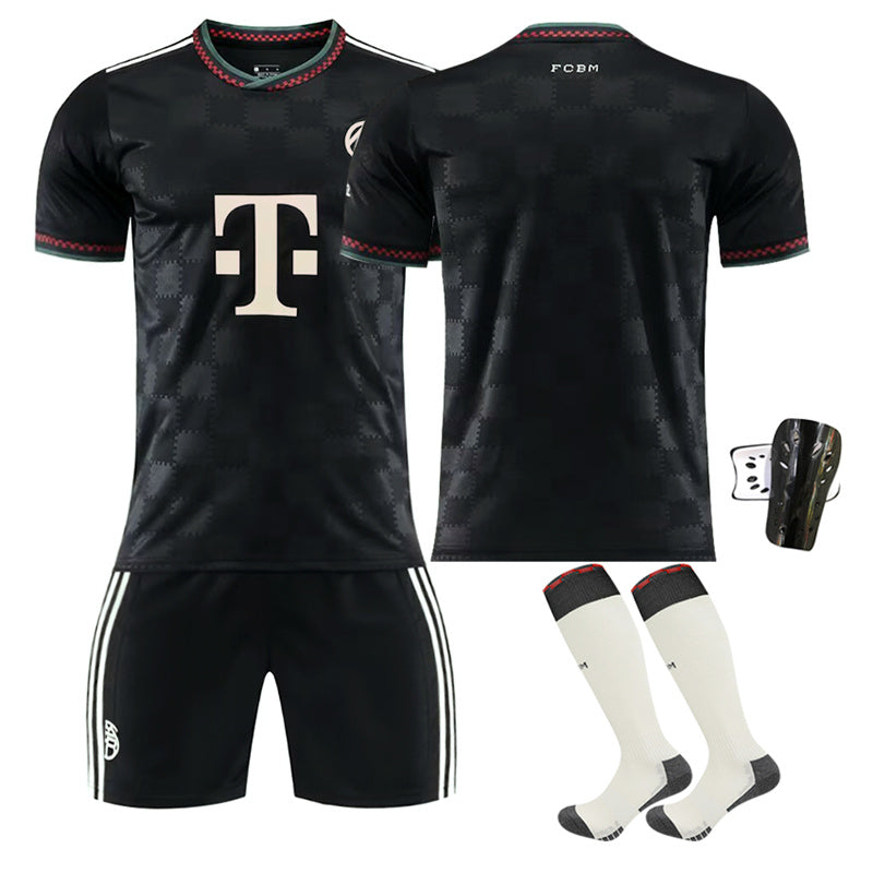 Beakey Bayern Second Away Jersey Soccer Jersey Kids Adult 4Pcs Jersey Kits
