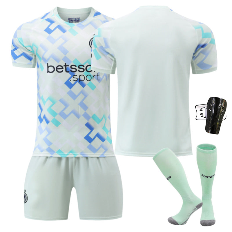 Beakey Inter Milan CF Away Jersey Soccer Jersey Kids Adult 4Pcs Jersey Kits
