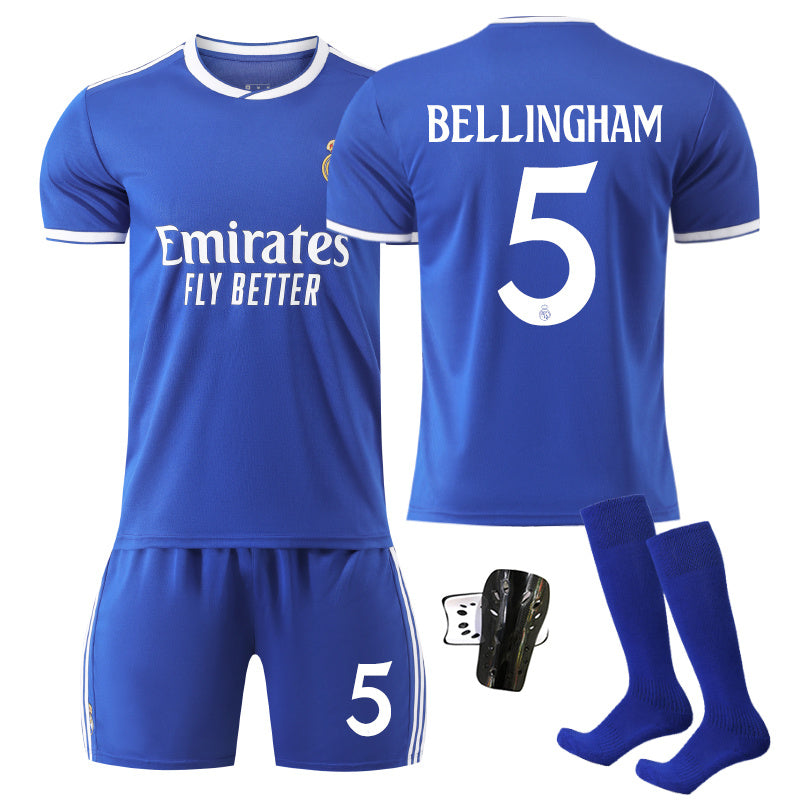 Beakey Real Madrid Special Edition Second Away Jersey BELLINGHAM #5 Soccer Jersey Kids Adult 4Pcs Jersey Kits