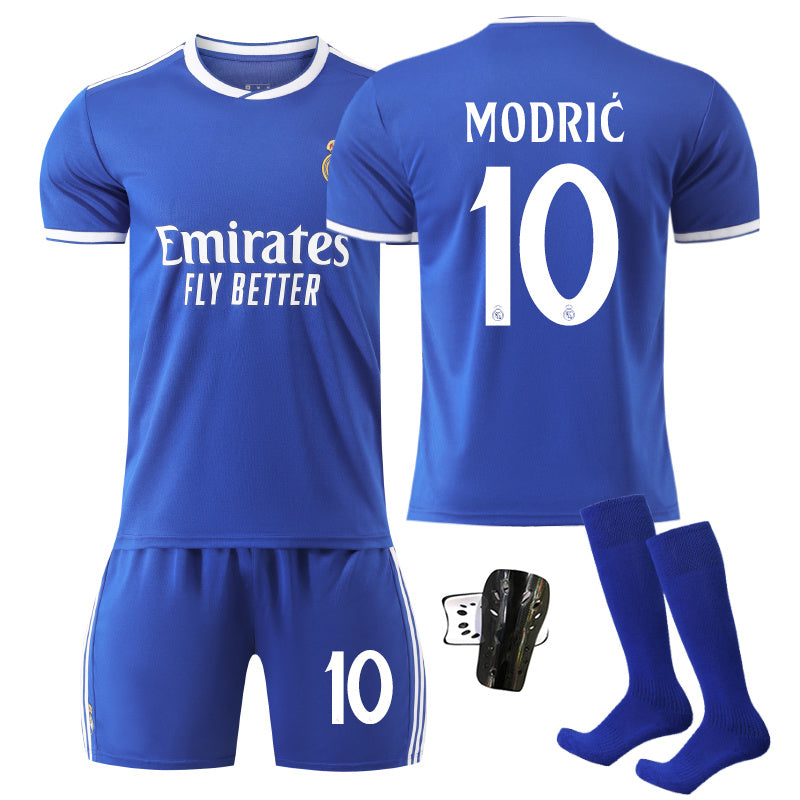 Beakey Real Madrid Special Edition Second Away Jersey MODRIC #10 Soccer Jersey Kids Adult 4Pcs Jersey Kits