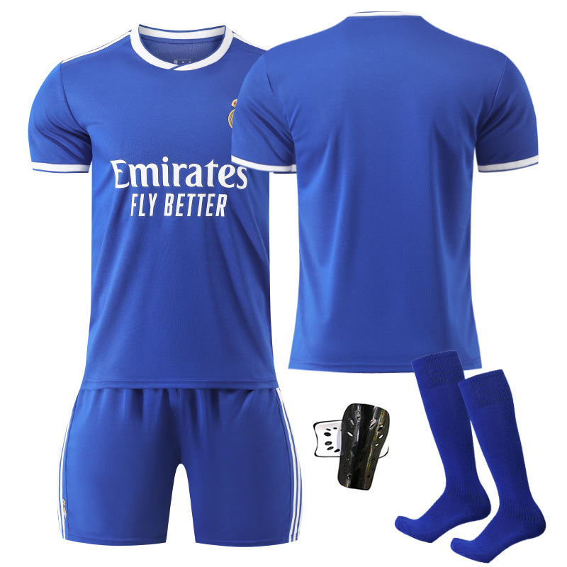 Beakey Real Madrid Special Edition Second Away Jersey Soccer Jersey Kids Adult 4Pcs Jersey Kits