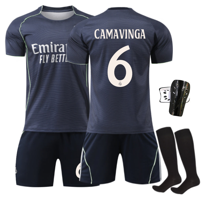 Beakey Real Madrid Special Edition Away Jersey CAMAVINGA #6 Soccer Jersey Kids Adult 4Pcs Jersey Kits