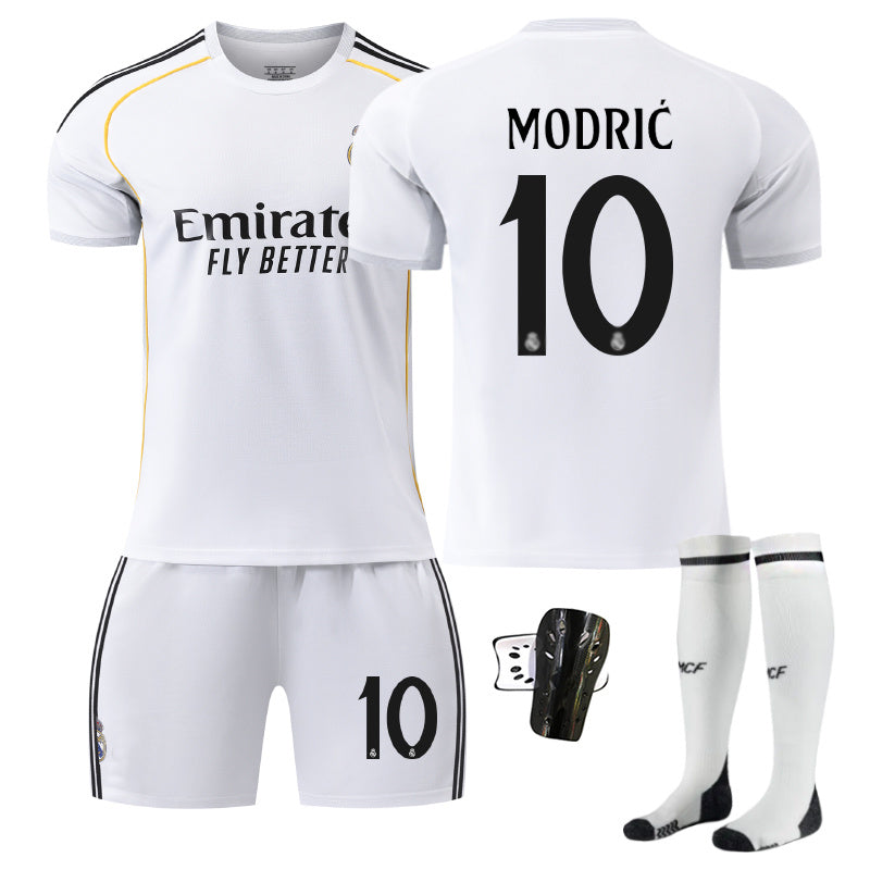 Beakey Real Madrid Special Edition Home Jersey MODRIC #10 Soccer Jersey Kids Adult 4Pcs Jersey Kits