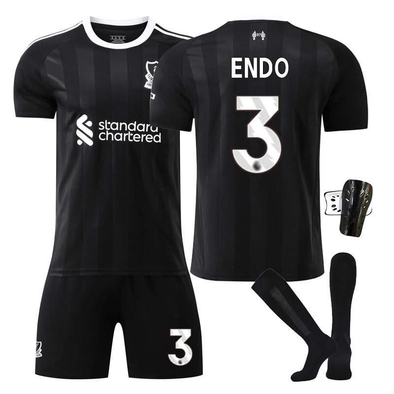 Beakey Liverpool Goalkeeper Jersey ENDO #3 Soccer Jersey Kids Adult 4Pcs Jersey Kits