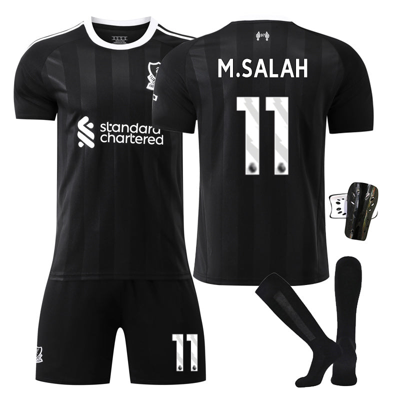 Beakey Liverpool Goalkeeper Jersey M SALAH #11 Soccer Jersey Kids Adult 4Pcs Jersey Kits