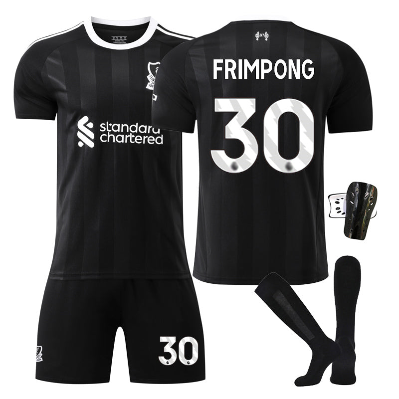 Beakey Liverpool Goalkeeper Jersey FRIMPONG #30 Soccer Jersey Kids Adult 4Pcs Jersey Kits