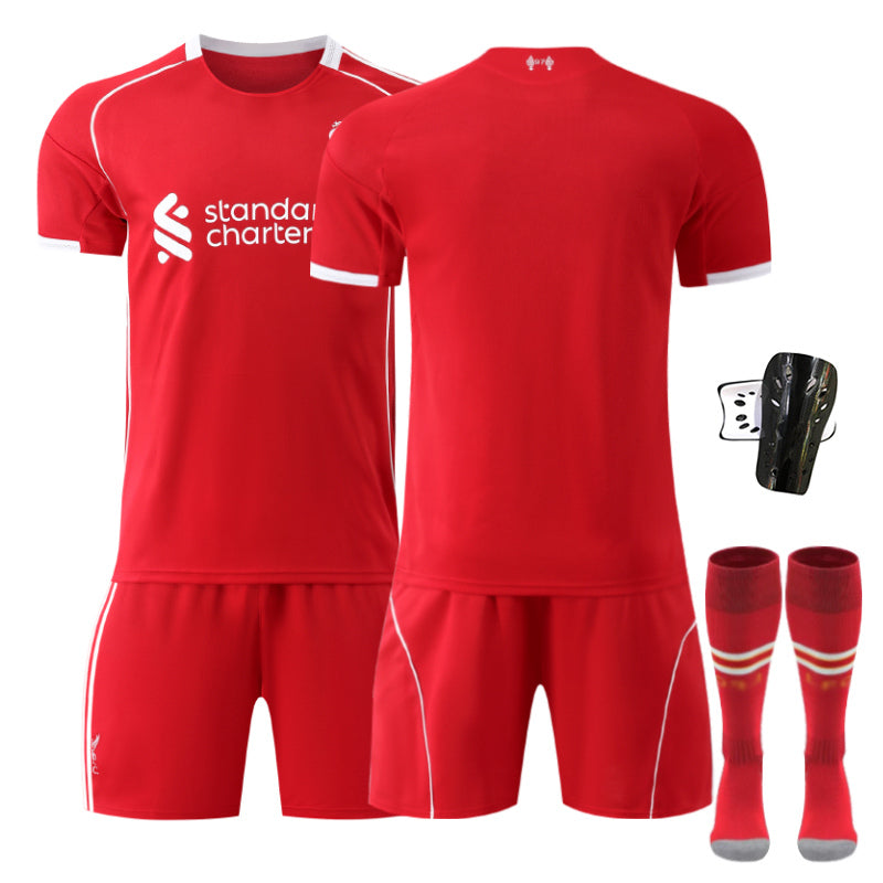Beakey Liverpool UEFA Champions League Home Jersey Soccer Jersey Kids Adult 4Pcs Jersey Kits