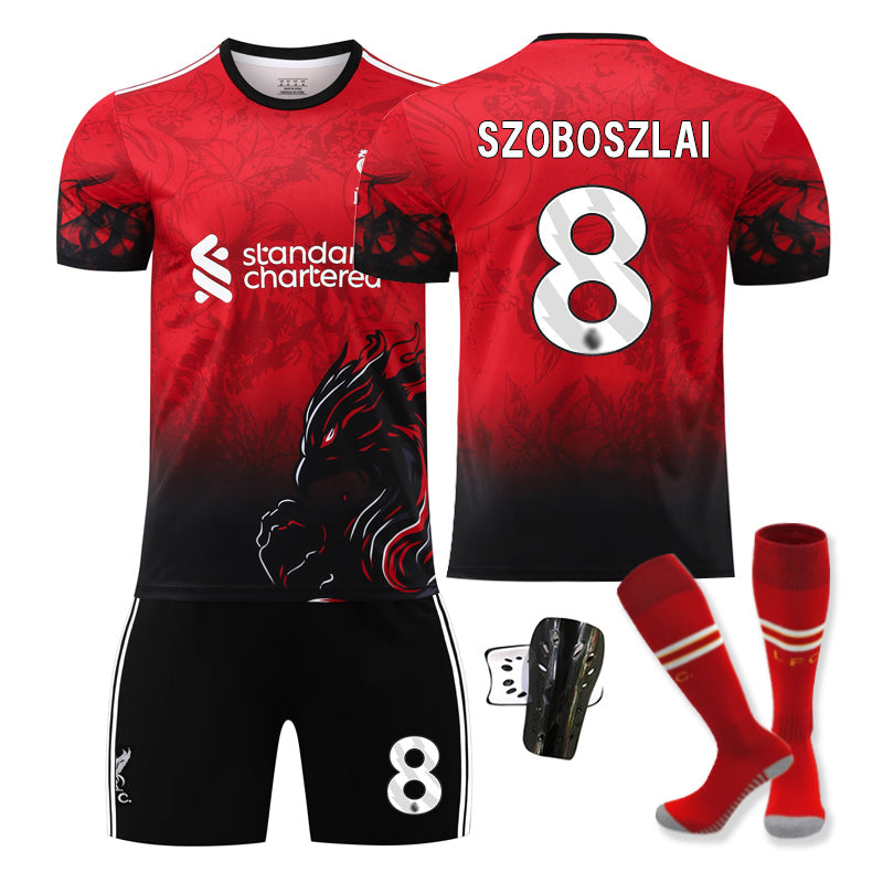 Beakey Liverpool Red Bird Special Edition Jersey SZOBOSZLAI #8 Soccer Jersey Kids Adult 4Pcs Jersey Kits
