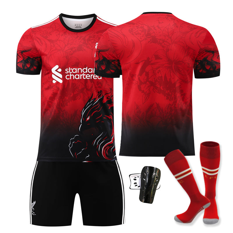Beakey Liverpool Red Bird Special Edition Jersey Soccer Jersey Kids Adult 4Pcs Jersey Kits