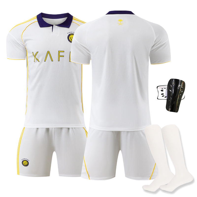 Beakey Riyadh Second Away Jersey Soccer Jersey Kids Adult 4Pcs Jersey Kits