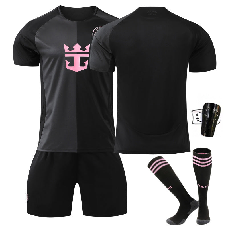 Beakey Inter Miami Away Jersey Soccer Jersey Kids Adult 4Pcs Jersey Kits