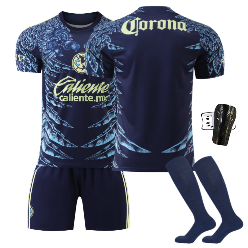 Beakey Team Americas Away Jersey Soccer Jersey Kids Adult 4Pcs Jersey Kits