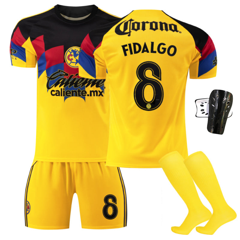 Beakey Team Americas Home Jersey FIDALGO #8 Soccer Jersey Kids Adult 4Pcs Jersey Kits