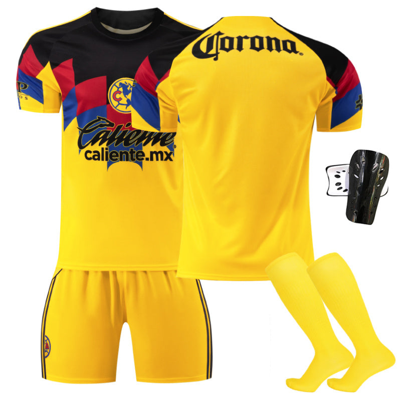 Beakey Team Americas Home Jersey Soccer Jersey Kids Adult 4Pcs Jersey Kits