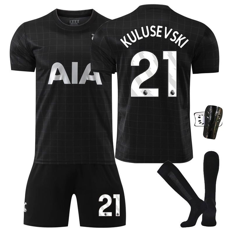 Beakey Hotspur Away Jersey KULUSEVSKI #21 Soccer Jersey Kids Adult 4Pcs Jersey Kits