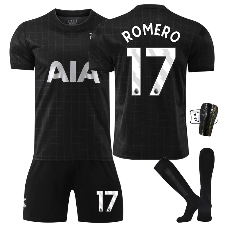Beakey Hotspur Away Jersey ROMERO #17 Soccer Jersey Kids Adult 4Pcs Jersey Kits